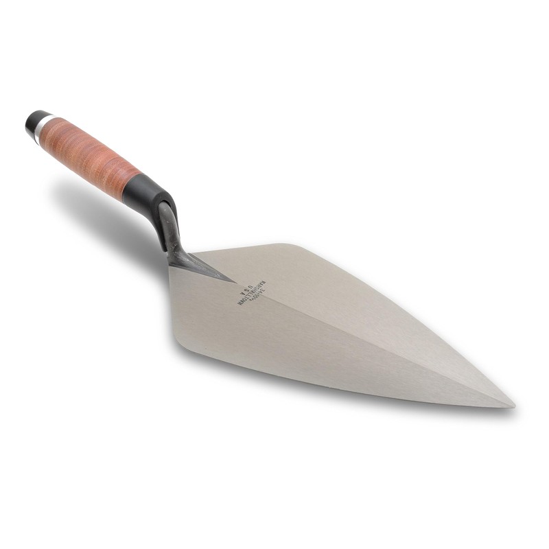 MARSHALLTOWN London Wide Brick Trowels, Leather Handle, 267mm Length, 146mm