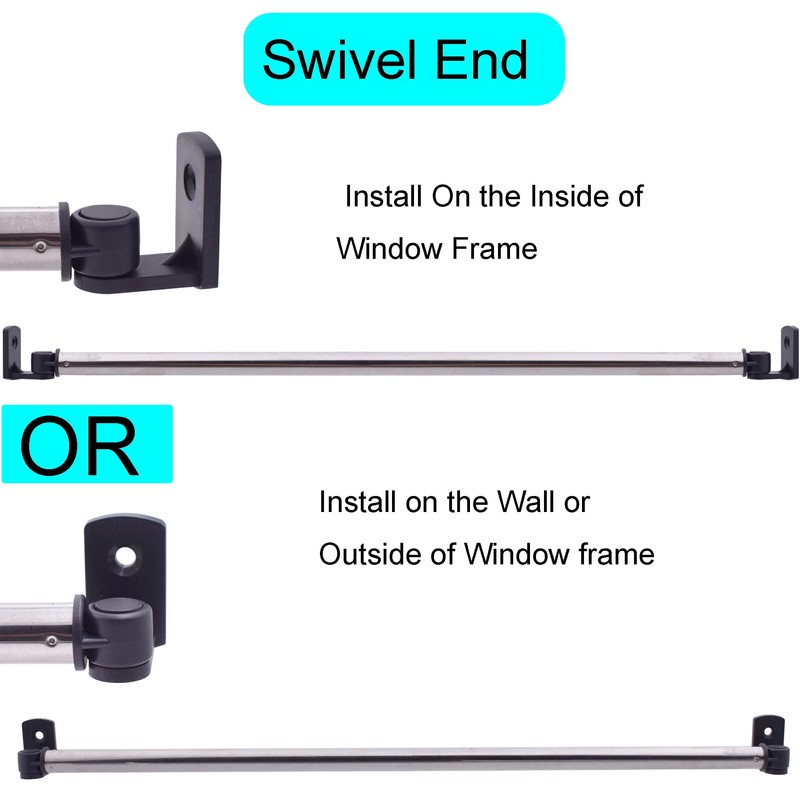 YYST Type A Self Adhesive Curtain Rod No Drilling Cupboard
