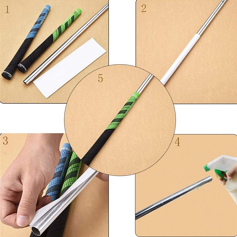 Crestgolf Updated Multi Compound Golf Grips for Golf Clubs Set