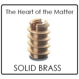 ahc BLACK STEEL Screws (4) Insert Kit for Bolt-On Guitar Neck Upgrade - Complete