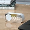 Digital Alarm Clock HIFI FM Radio Rechargeable Bluetooth 5.0 Speaker