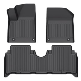 LinerX - for Hyundai IONIQ 5 N 2025 Models - Custom Car Mats - Maximum Coverage, All Weather, Laser Measured - This Full Set Includes 1st and 2nd Rows