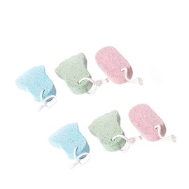 WOONEKY Remover for Feet 6pcs Pumice Stone Foot Scraper Foot Skin Exfoliators Foot Sole Trimmer Pedicure