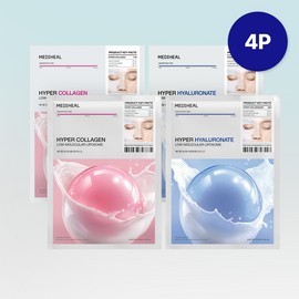 MEDIHEAL Hyper Collagen Mask Sheet 4ea - Hyaluronate Mask Sheet 4ea