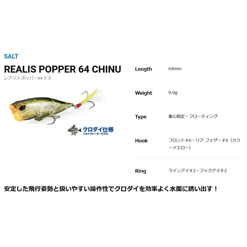 Duo Rare Popper 64 Chino CYA3554 Hyperchart PM