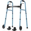 HolyHeal Walkers for Seniors, Folding Walker with Wheels and 2