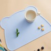 Non-slip feeding mat for cats and dogs, raised edge feeding