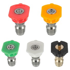 EPLZON Pressure Washer multiple degrees Nozzles Tips Set with 1/4 Inch Quick Connect and Rated Up to 4000 PSI(5Pcs)