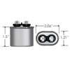 MARS - Motors & Armatures 12905 370V Oval 5 Micro-Farads