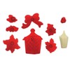 PME 117CH026 JEM Christmas Lantern, Flowers and Foliage Cutters, Set