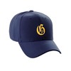 Daxton Structured Baseball Hat Cap Curved Visor Old English Font