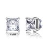 Philip Jones Men's Silver Plated Square Magnetic Clip On Stud