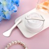 HJZHII 2pcs Mini Metal Cosmetic Spatulas, Reusable Facial Cream Mask