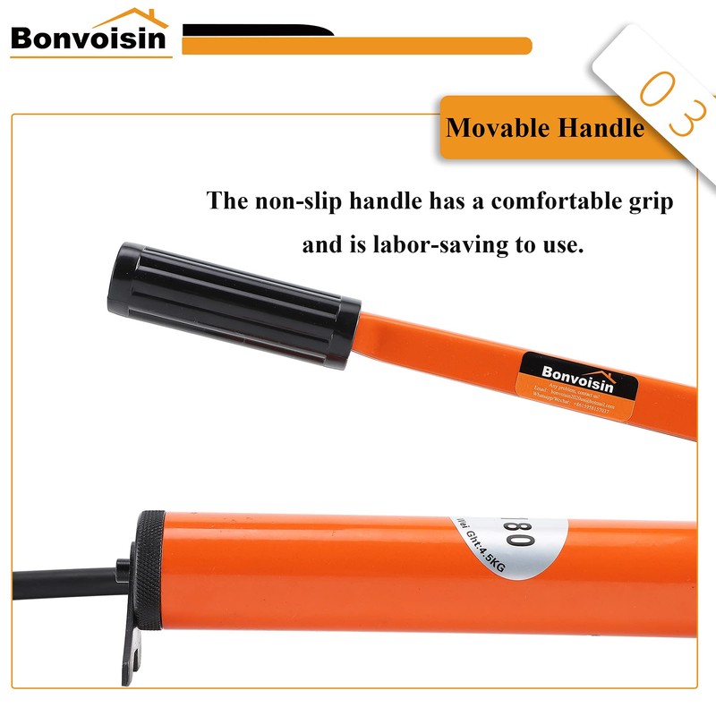 Bonvoisin CP-180 Manual Hydraulic Pump Hand Pump Hose Coupler for