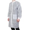 Greenour Disposable Lab Coats for Adults with Pockets Durable and