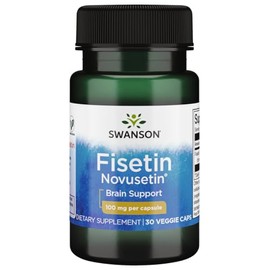 Swanson Fisetin Molecularly Similar to Apigenin, Luteolin, and Quercetin 100 Milligrams 30 Veg Capsules
