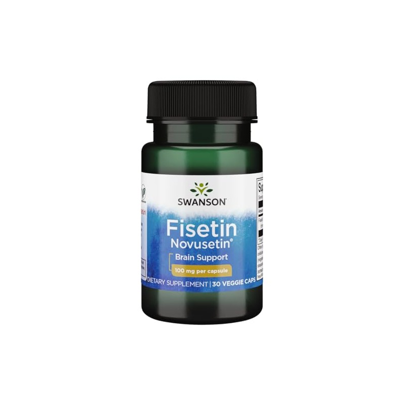 Swanson Fisetin Molecularly Similar to Apigenin, Luteolin, and Quercetin 100