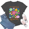 TIEEI Be Kind Shirt Women Let Kindness Bloom T-Shirts Cute