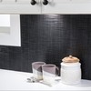 FASÄDE Ripple Decorative Vinyl Backsplash Panel in Brushed Onyx (6X6