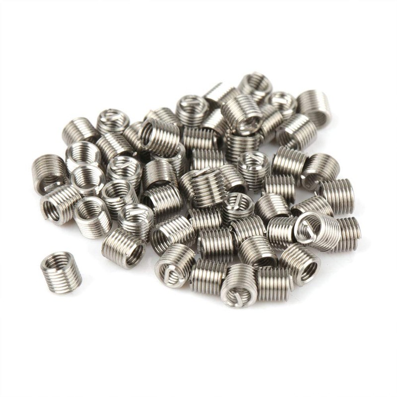 50pcs M2.5x2D Stainless Steel Spiral Wire Thread Repair Tool Kit