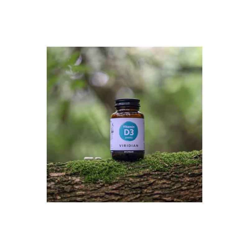 Viridian - Vitamin D3 2000IU - 150 Vegan Capsules for