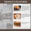 budimer Set of 2 Cooling Racks with Folding Legs，for Cooking,