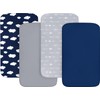 Travel Cot Sheets 95x65cm Fitted, 4 Pack Ultra Soft &