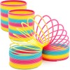 The Dreidel Company Jumbo Rainbow Plastic Coil Spring, Party Favor