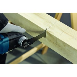 BOSCH OSM200F 1-Piece 2 In. StarlockMax Oscillating Multi Tool All Purpose Bi-Metal Plunge Cut Blade for Extreme-Duty Applications in Wood, Wood with Nails, Drywall, PVC, Metal (Nails and Staples)