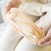 3D Foot Massage Padded Lady Invisible Socks, No-Show Arch Support