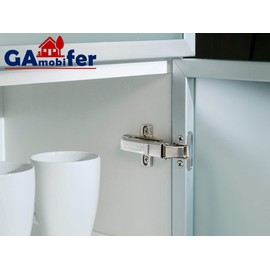 Salice Hinged Door Hinges Foldable for Doors with 105° Opening Various Applications (Metal Profiles, Collar: 0 Base H00 Wood Screw)