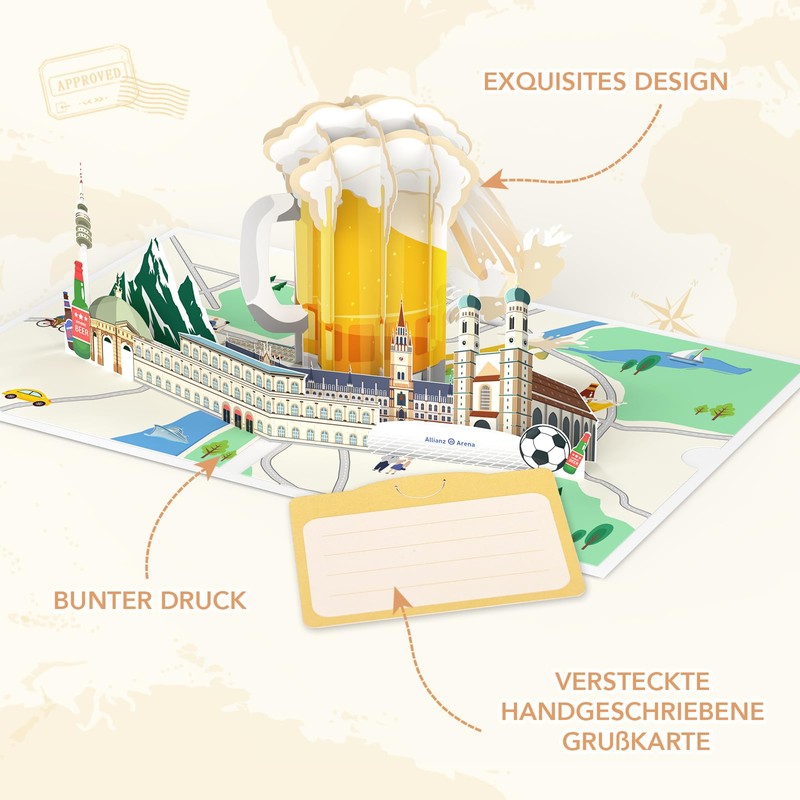 Joyoldelf Munich 3D Greeting Card Holiday