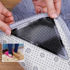 Anti-Slip Pad for Rugs, Carpets, and Floor Mats - 4 Pack 4 Pieces 3ea