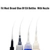 600 Pieces Micro CA Glue Fine Tip Glue Applicator Plastic