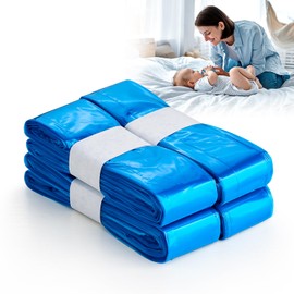Tuocal 4 Pack Nappy Bin Refill Cassettes, 4.5 m Eco-Friendly Nappy Bin Refill, Nappy Bin Refill Bag Compatible with Tommee Tippee, Angelcare, Litter Locker