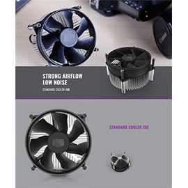 I30 CPU Cooler - 92mm Low Noise Cooling Fan&Pure Aluminum Solid Pressure Heatsink for Intel Socket LGA 1150/1151 / 1155/1156/1200
