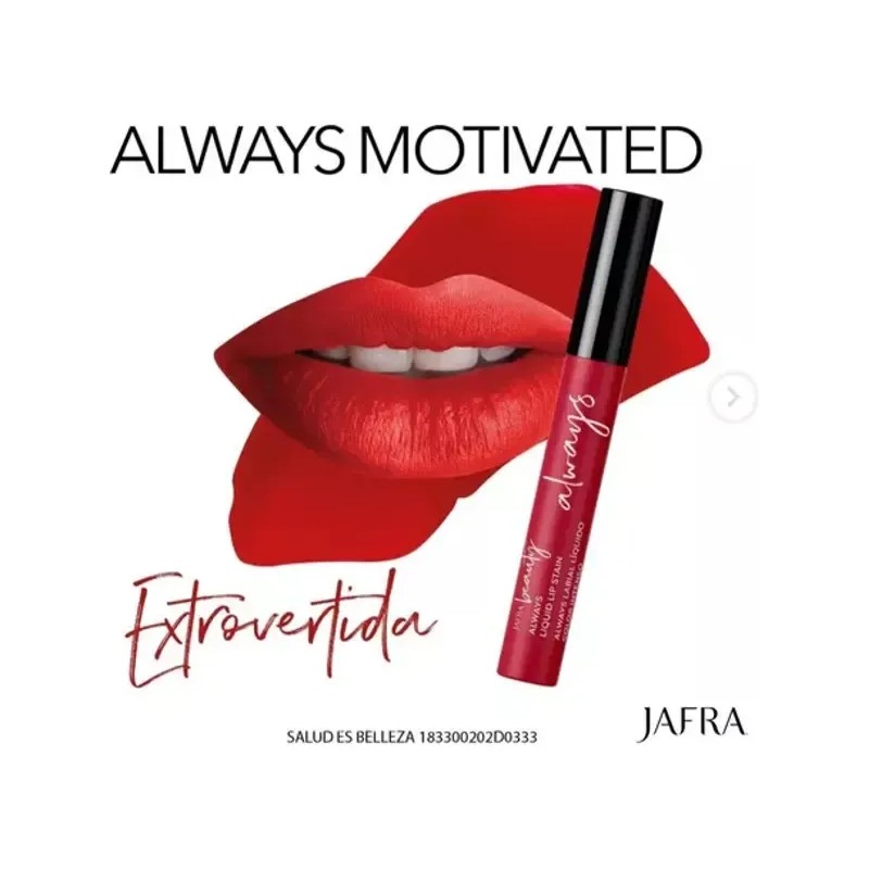 Labial Liquido Always Jafra Set De 4pz