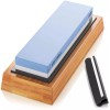 Sharp Pebble Premium Whetstone Sharpening Stone, 1000/6000 Grit, Bamboo Base