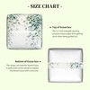 Watercolor Greenery Eucalyptus Leaves Tissue Box Cover Square Leather Tissue