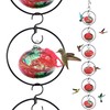 Headak Life Flexible 6 Pack Hummingbird feeders for Outdoors Hanging
