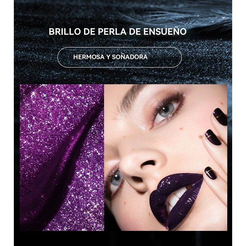 MAFFICK de Maquillaje Brillante, Brillo Labial y Sombra de Ojos