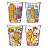 Silver Buffalo Garfield and Odie 4 Pack Mini Glass Set,