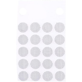 SquarezhenBo 20 Pieces Dust Network Shell Steel Mesh Sound Outlet In-Ear Dustproof Headphone Mesh Filter 4mm Headphone Parts White