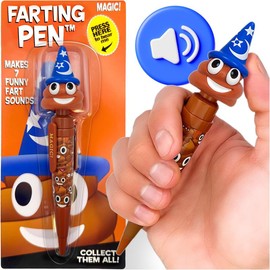 Farting Poop Pen with 7 Funny Sounds - 4th of July Gifts for Kids, Teens & Adults - Hilarious Funny 4th of July Prank Toy - Patriotic Accessories for Summer Parties:_Wizard