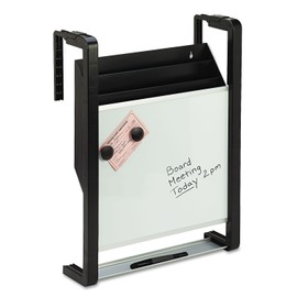 Quartet OFD Hanging File Pocket with Dry Erase Board, Three Pockets, Letter, Black