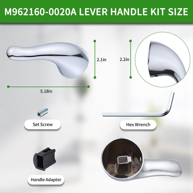 gcbcrit Shower Handle Replacement for American Standard M962160-0020A Lever Handle