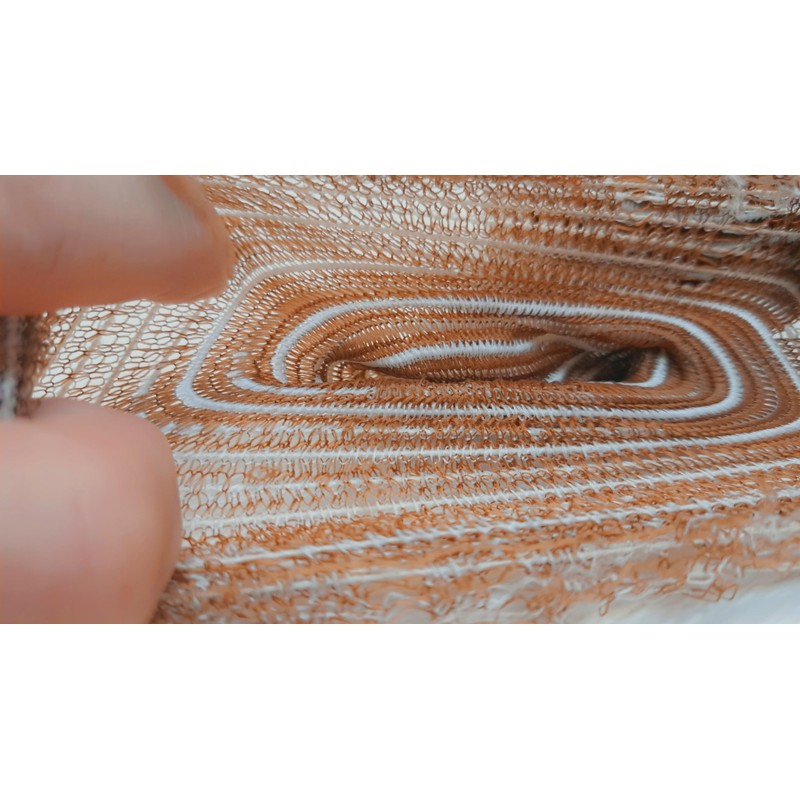 Premium Ham Stocking Ham Net, Calibre 16, Brown/White, 3 Metres,