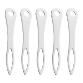 TUYOBG 5pcs Bow Bungee Fixing Buckle Set, Manganese Steel Bow String Fixing Buckle and Bow Bungee Clips, Sturdy Elastic Band Assistant Tool for Archery Accessories, Competitive Archery Gear Helper