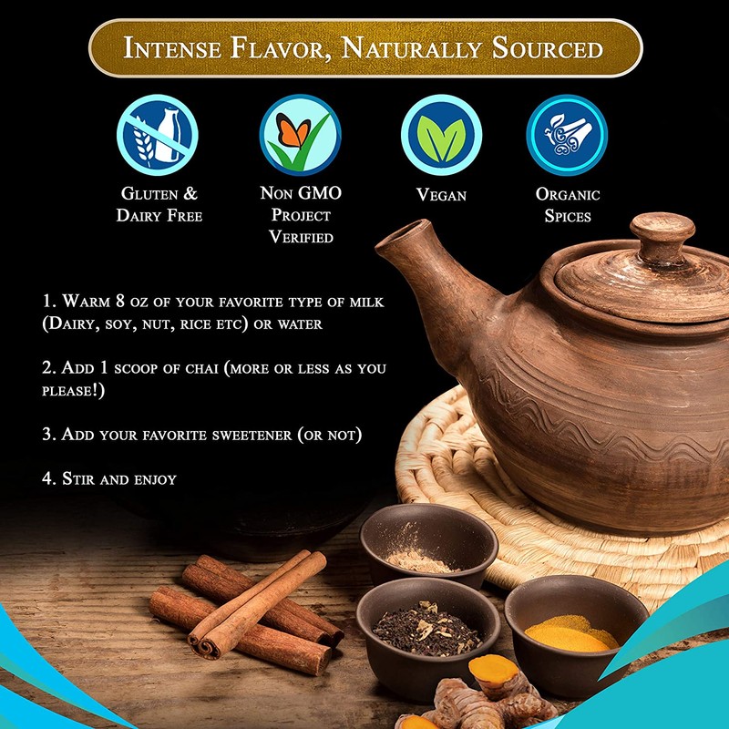 Blue Lotus Chai - Golden Masala Chai - Makes 100