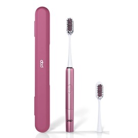 Go Plus Sonic Toothbrushes for Adults w/Electric Toothbrush Case - Electric Toothbrush for Adults & Kids - Sonic Toothbrush w/ 2 Speeds - 18000-24000 Vibrations Per Minute (Rosy Pink)